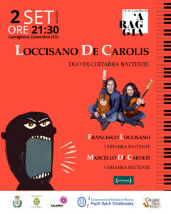 Concerto chitarra Loccisano De Carolis 2 settembre a raggia