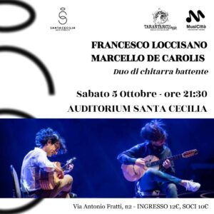 Concerto chitarra Loccisano De Carolis a Perugia